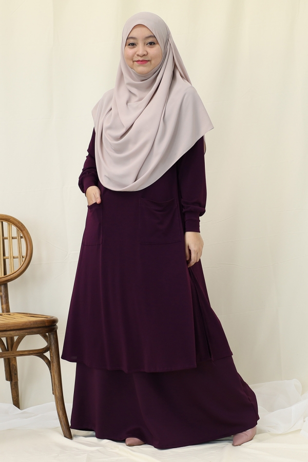 Amna Blouse - Eggplant Amna Blouse - Eggplant